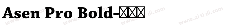 Asen Pro Bold字体转换